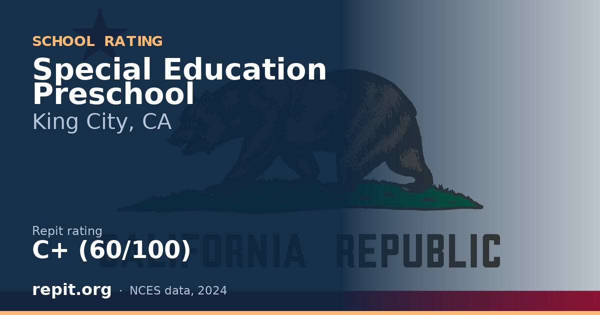 Special Education Preschool, King City, CA — Repit school rating C+ (60/100)