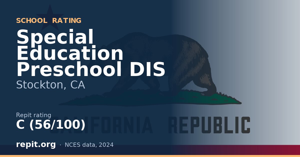 Special Education Preschool DIS, Stockton, CA — Repit school rating C (56/100)