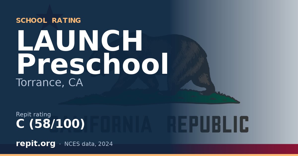 LAUNCH Preschool, Torrance, CA — Repit school rating C (58/100)
