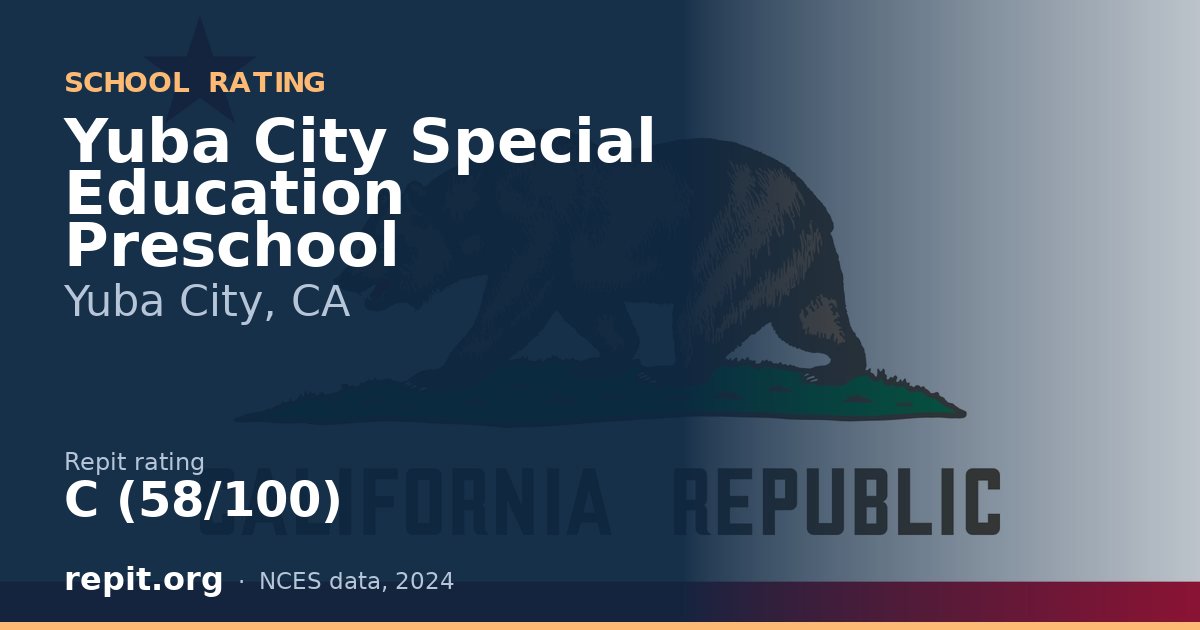 Yuba City Special Education Preschool, Yuba City, CA — Repit school rating C (58/100)