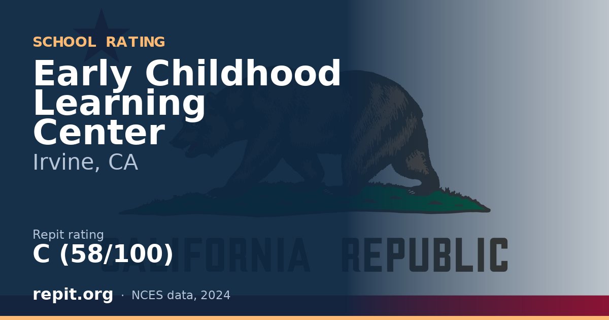 Early Childhood Learning Center, Irvine, CA — Repit school rating C (58/100)