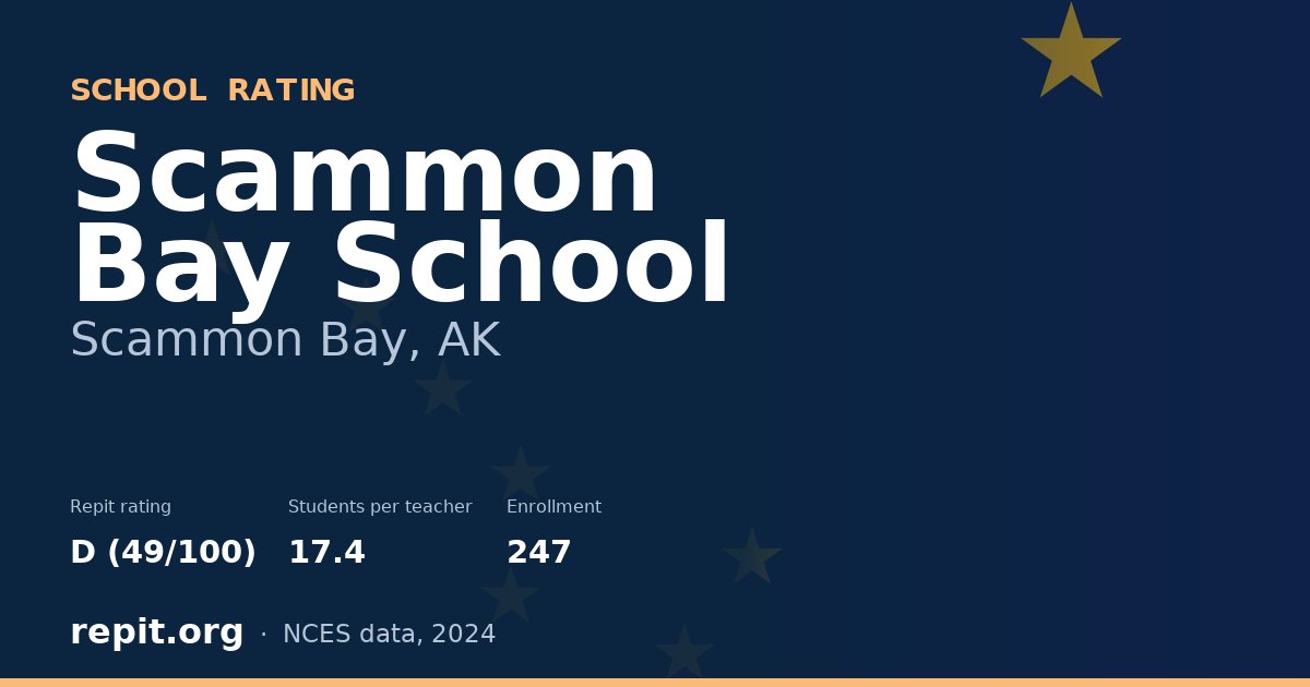Scammon Bay School, Scammon Bay, AK — Repit school rating D (49/100)