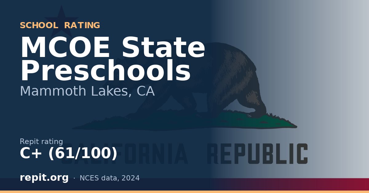 MCOE State Preschools, Mammoth Lakes, CA — Repit school rating C+ (61/100)