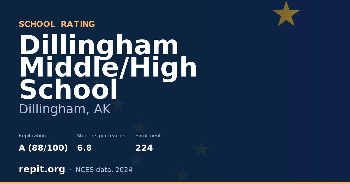 Dillingham Middle/High School, Dillingham, AK — Repit school rating A (88/100)