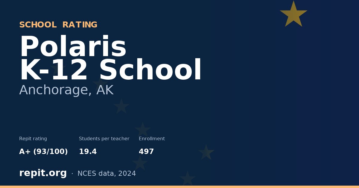 Polaris K-12 School, Anchorage, AK — Repit school rating A+ (93/100)