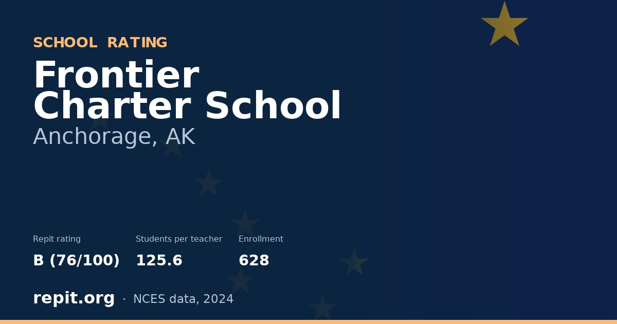 Frontier Charter School, Anchorage, AK — Repit school rating B (76/100)