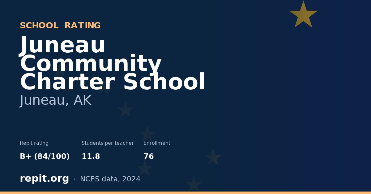 Juneau Community Charter School, Juneau, AK — Repit school rating B+ (84/100)