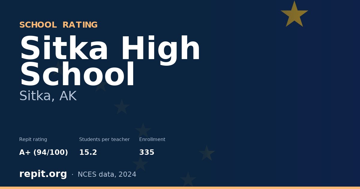 Sitka High School, Sitka, AK — Repit school rating A+ (94/100)
