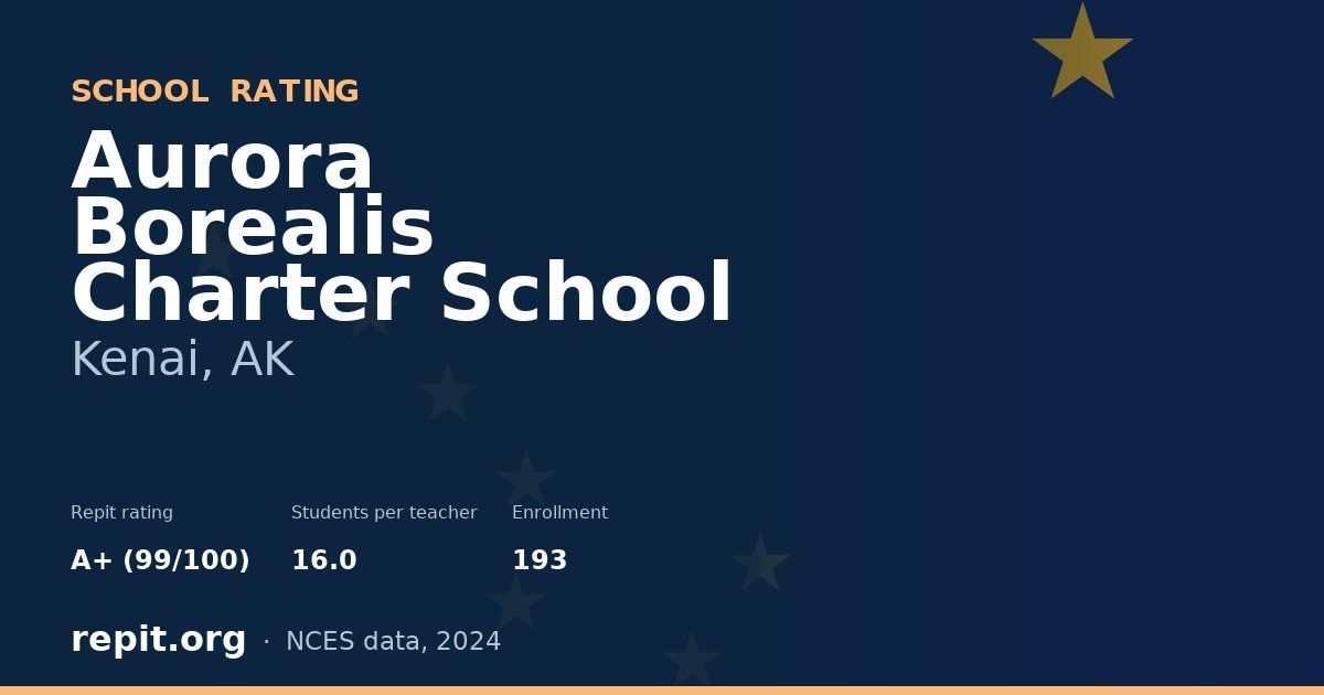 Aurora Borealis Charter School, Kenai, AK — Repit school rating A+ (99/100)
