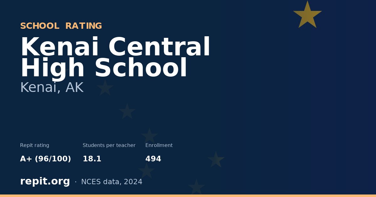 Kenai Central High School, Kenai, AK — Repit school rating A+ (96/100)