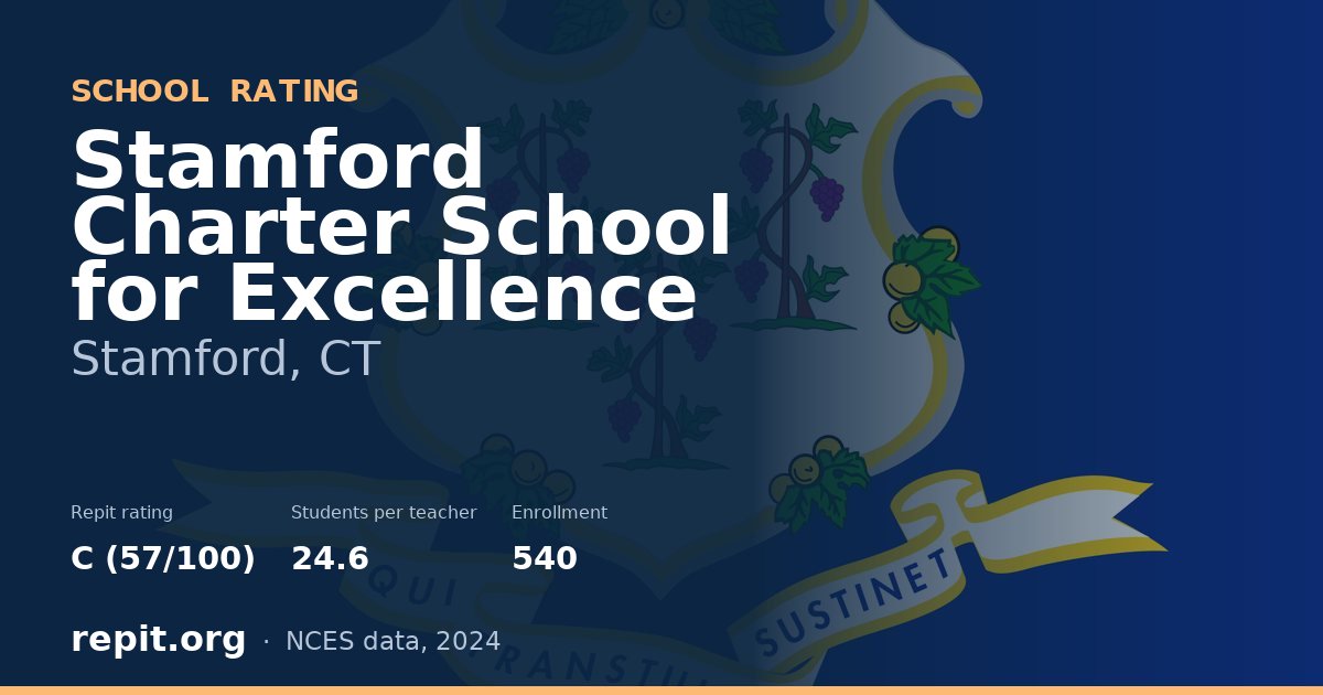 Stamford Charter School for Excellence, Stamford, CT — Repit school rating C (57/100)