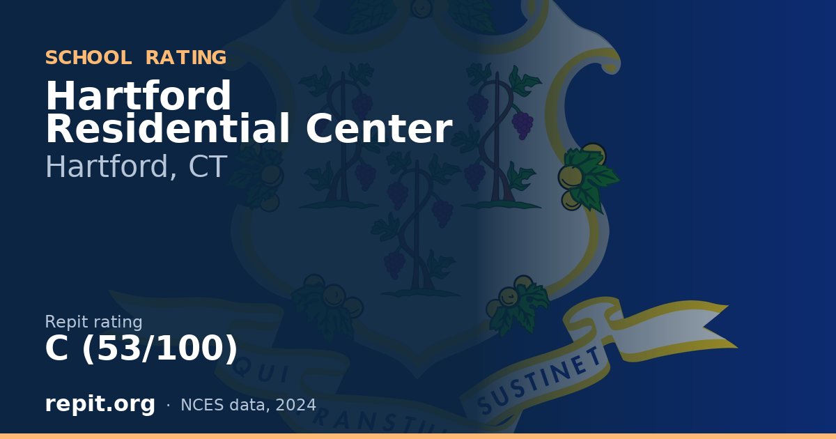 Hartford Residential Center, Hartford, CT — Repit school rating C (53/100)