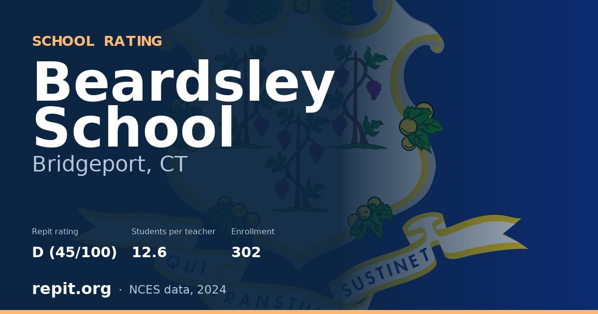 Beardsley School, Bridgeport, CT — Repit school rating D (45/100)