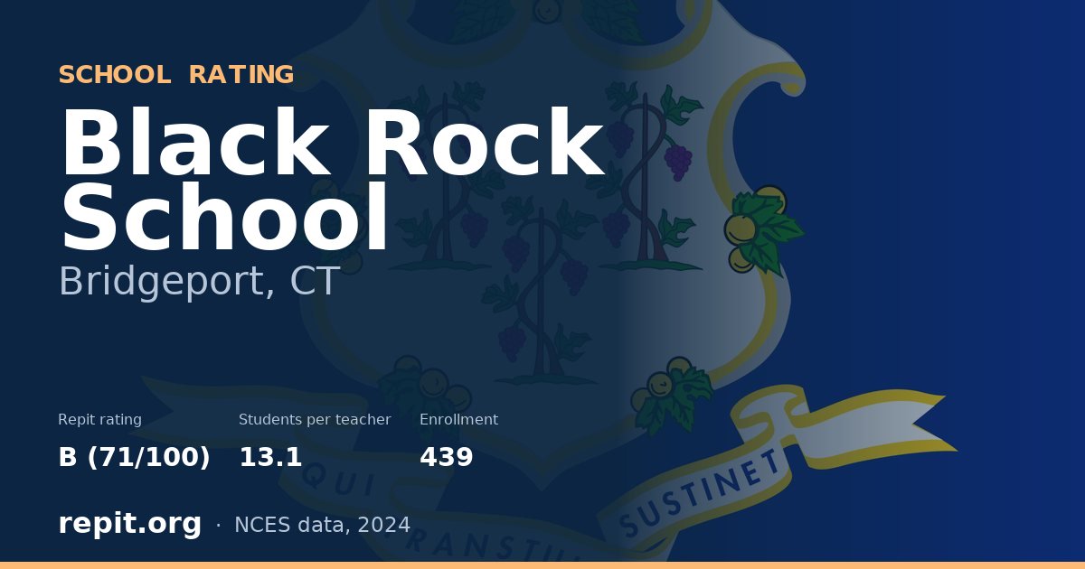 Black Rock School, Bridgeport, CT — Repit school rating B (71/100)
