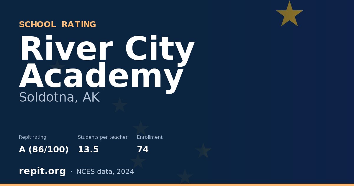 River City Academy, Soldotna, AK — Repit school rating A (86/100)