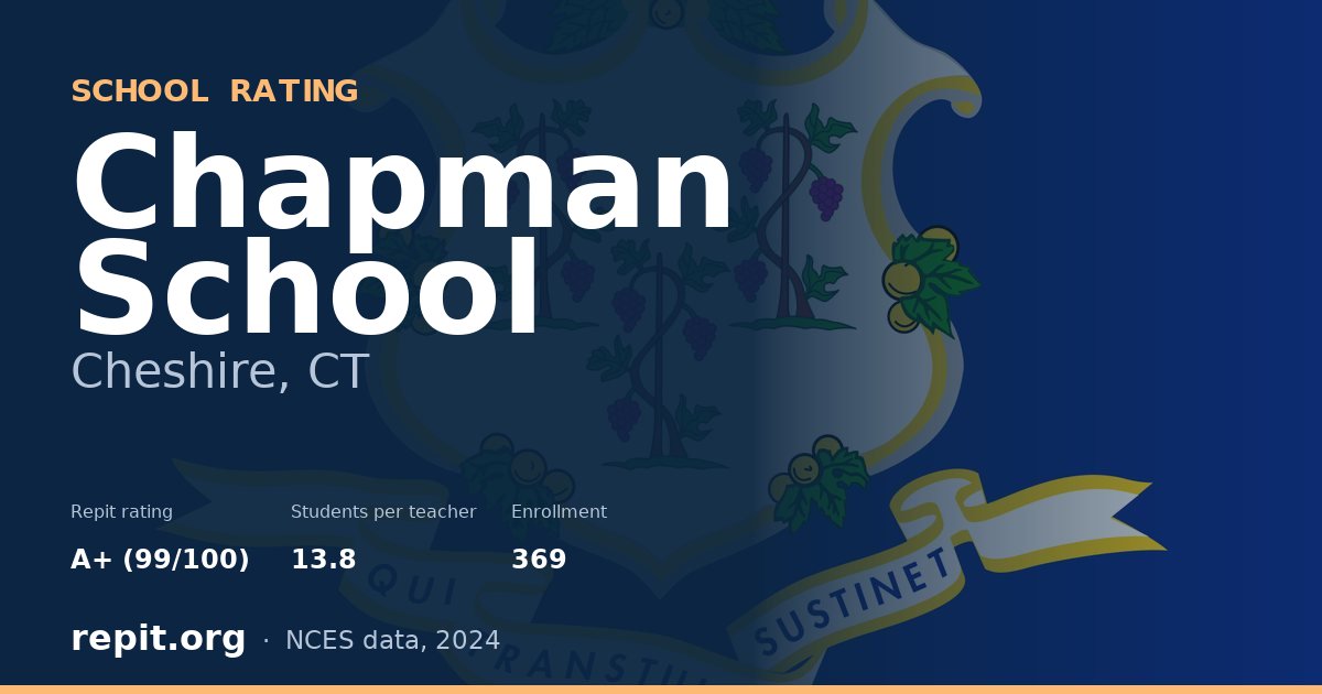 Chapman School, Cheshire, CT — Repit school rating A+ (99/100)