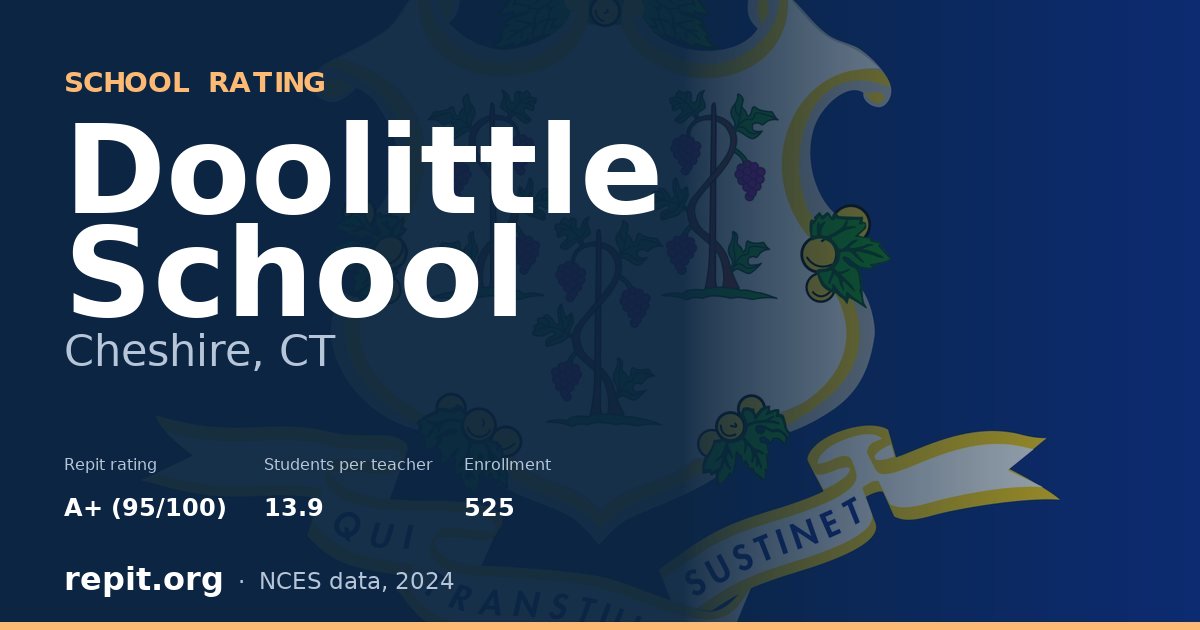 Doolittle School, Cheshire, CT — Repit school rating A+ (95/100)