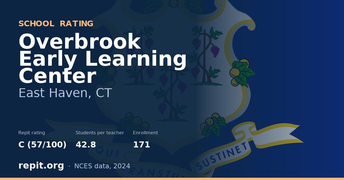 Overbrook Early Learning Center, East Haven, CT — Repit school rating C (57/100)