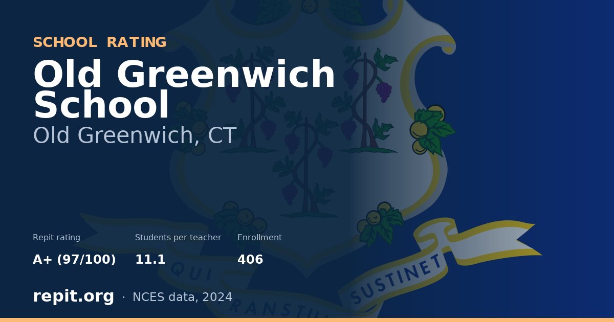 Old Greenwich School, Old Greenwich, CT — Repit school rating A+ (97/100)