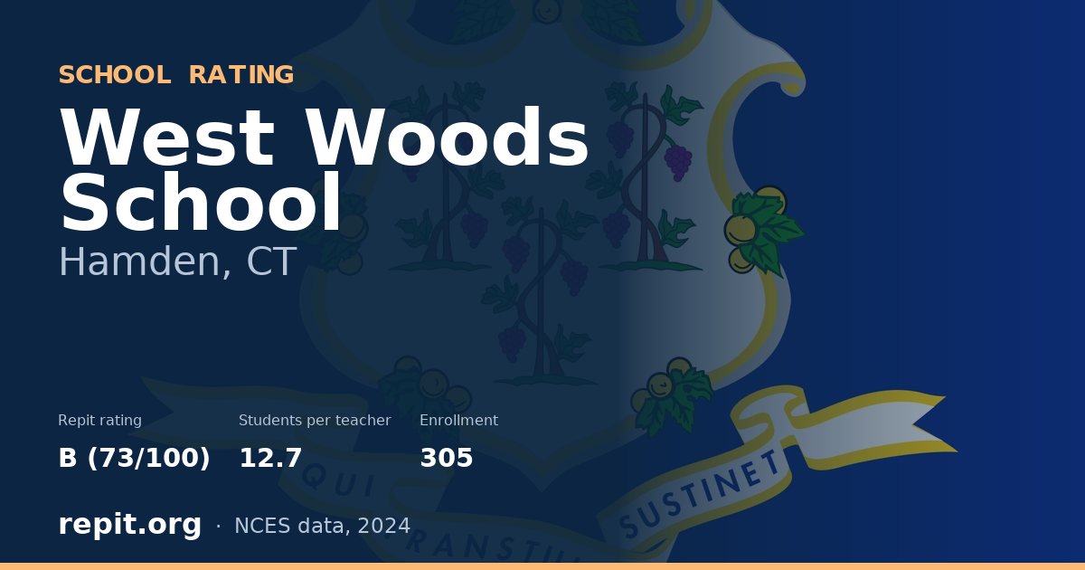 West Woods School, Hamden, CT — Repit school rating B (73/100)