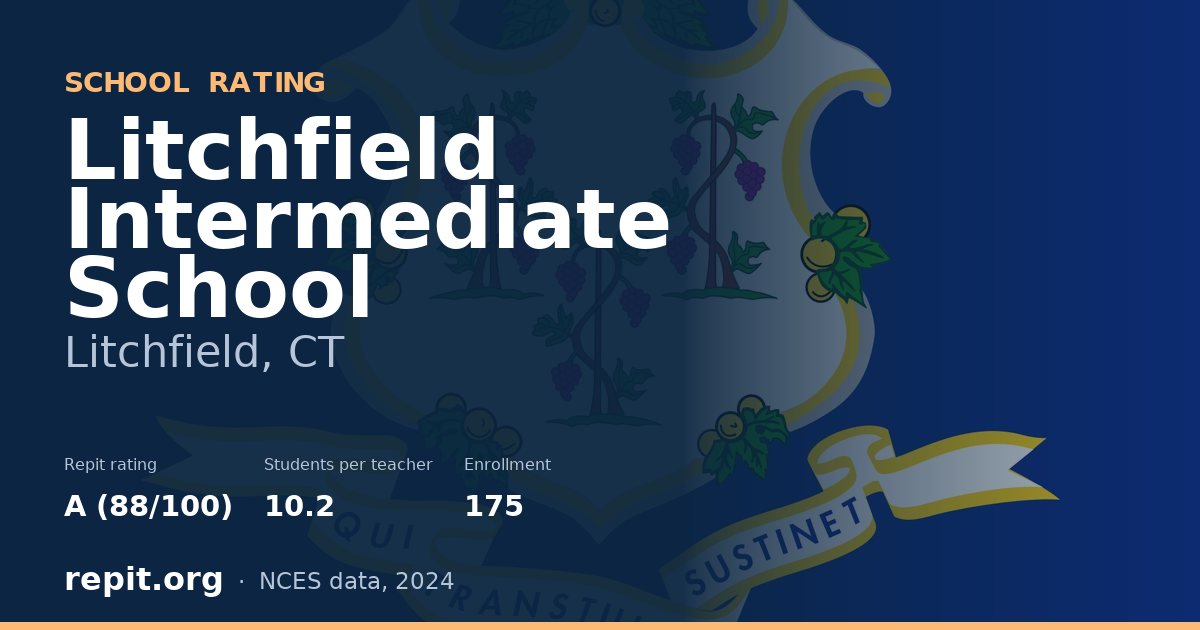 Litchfield Intermediate School, Litchfield, CT — Repit school rating A (88/100)