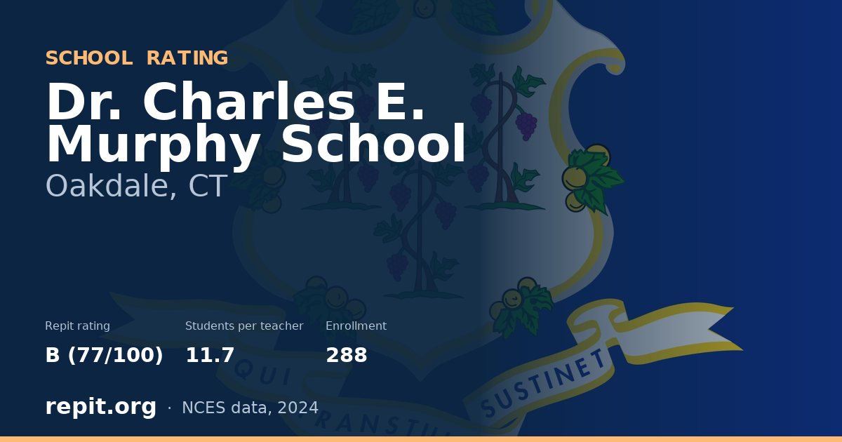 Dr. Charles E. Murphy School, Oakdale, CT — Repit school rating B (77/100)