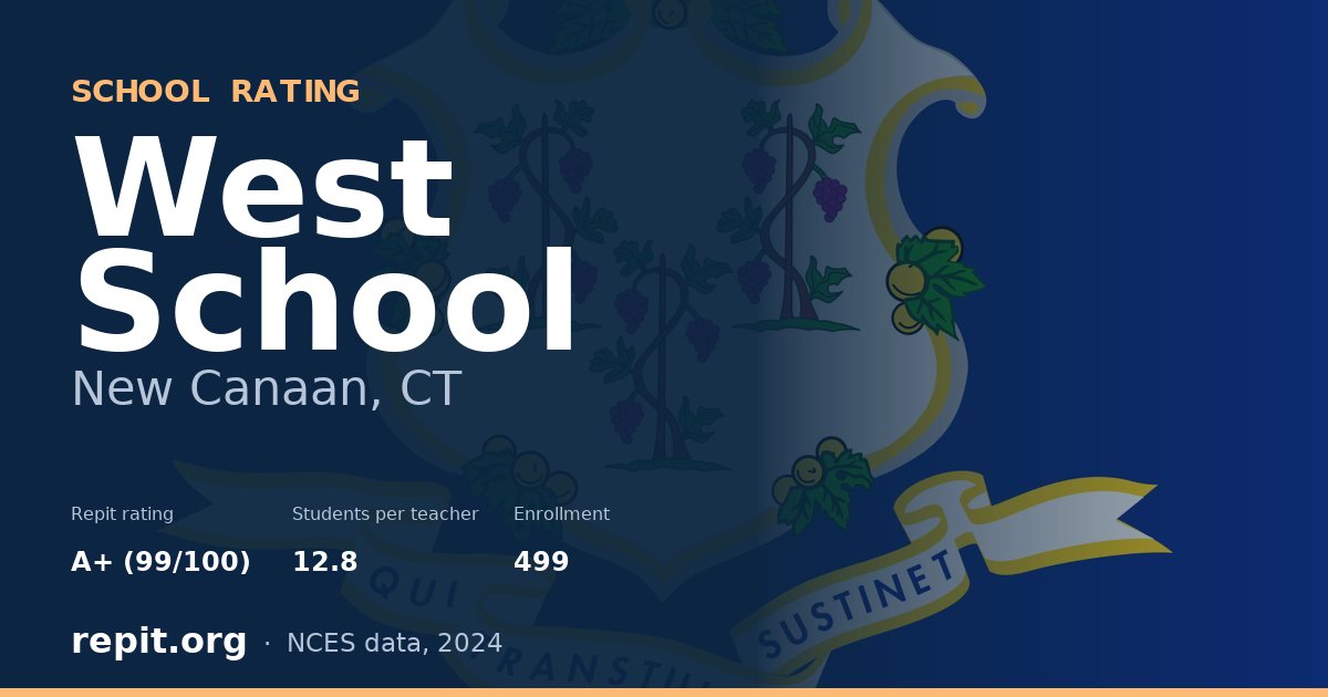 West School, New Canaan, CT — Repit school rating A+ (99/100)