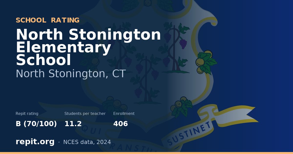 North Stonington Elementary School, North Stonington, CT — Repit school rating B (70/100)
