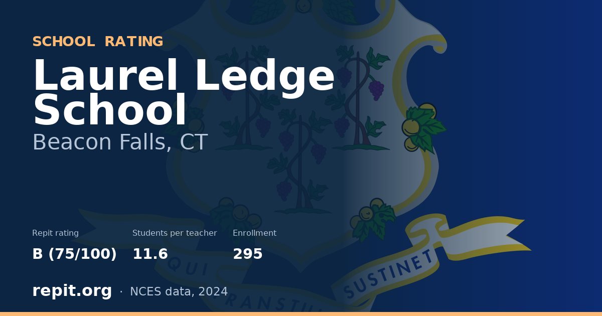 Laurel Ledge School, Beacon Falls, CT — Repit school rating B (75/100)