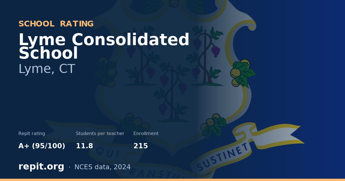 Lyme Consolidated School, Lyme, CT — Repit school rating A+ (95/100)