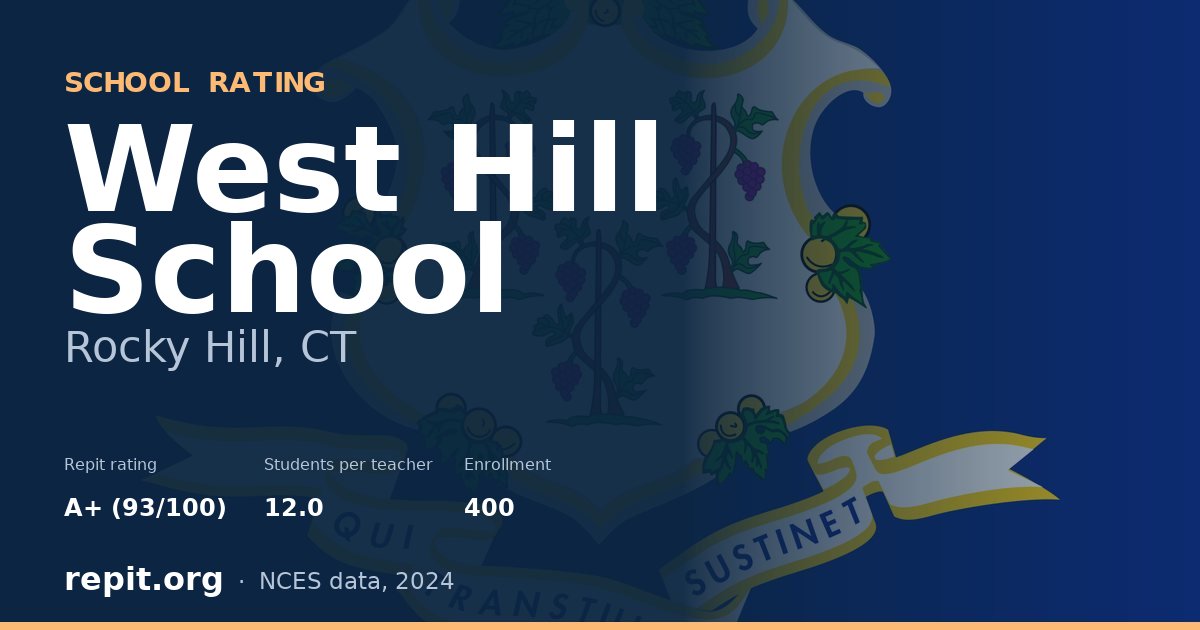 West Hill School, Rocky Hill, CT — Repit school rating A+ (93/100)