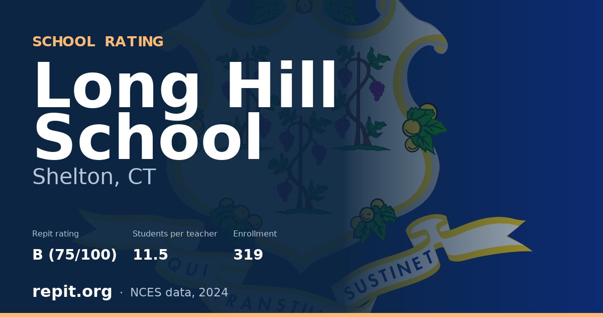 Long Hill School, Shelton, CT — Repit school rating B (75/100)