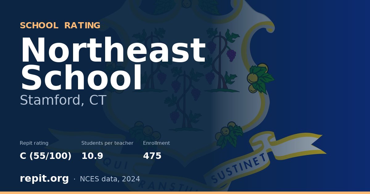 Northeast School, Stamford, CT — Repit school rating C (55/100)