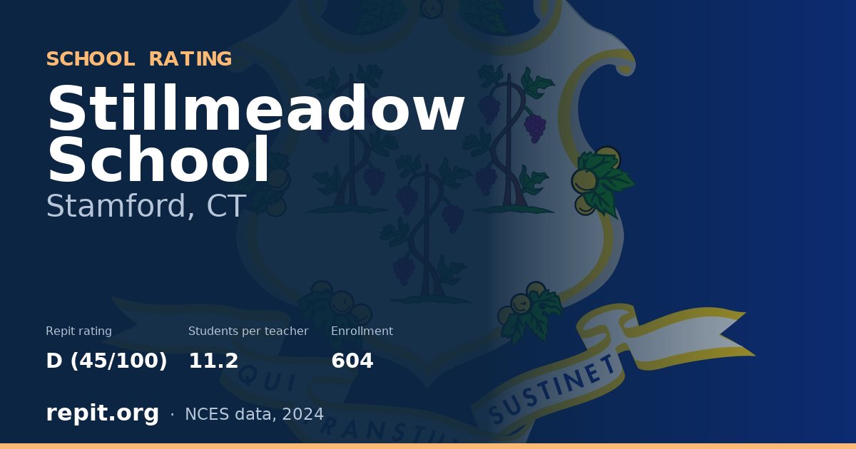 Stillmeadow School, Stamford, CT — Repit school rating D (45/100)