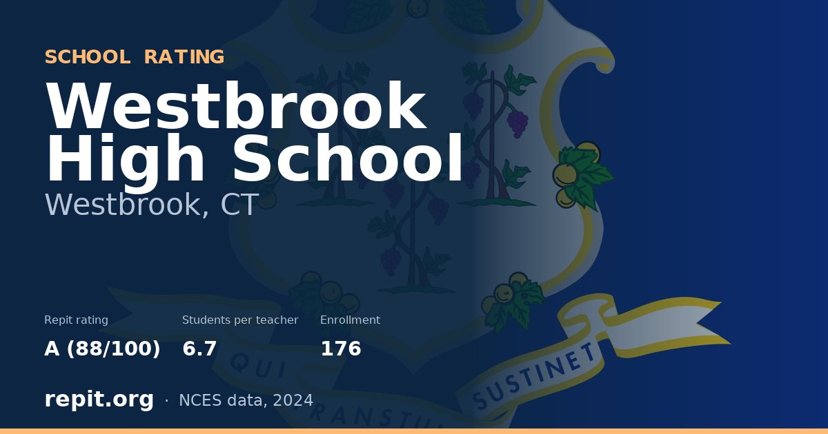 Westbrook High School, Westbrook, CT — Repit school rating A (88/100)