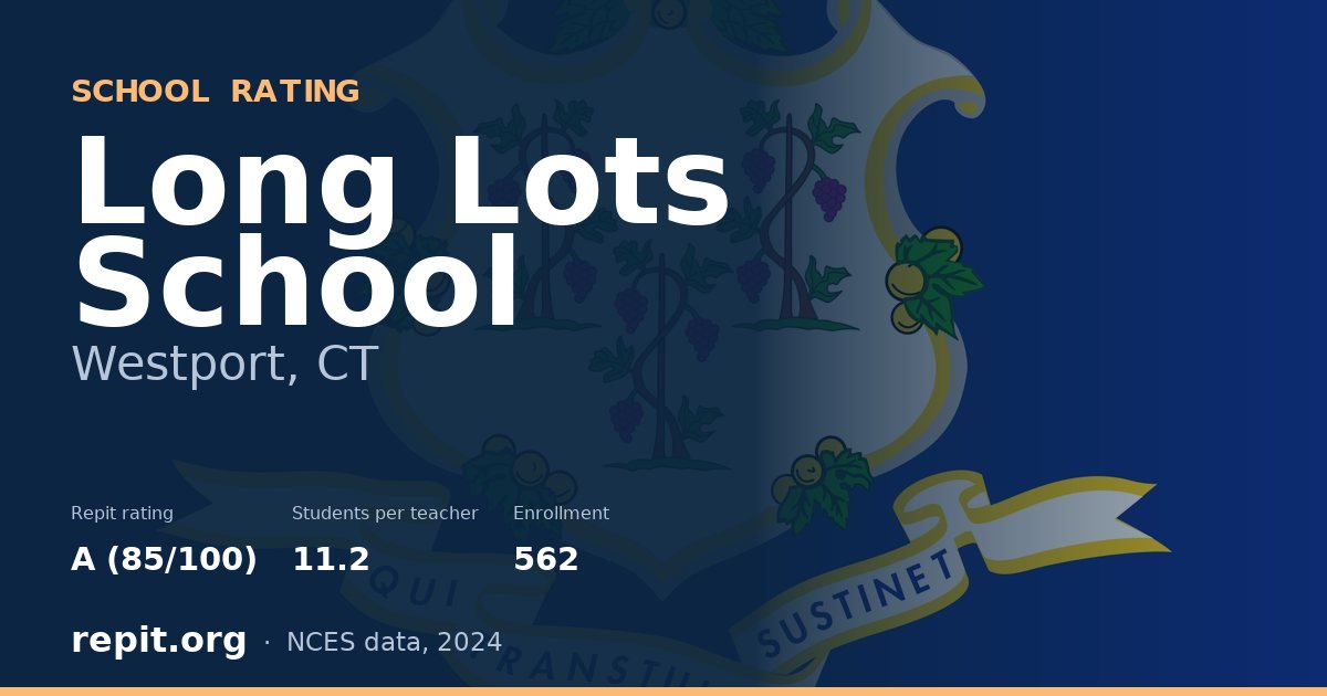 Long Lots School, Westport, CT — Repit school rating A (85/100)
