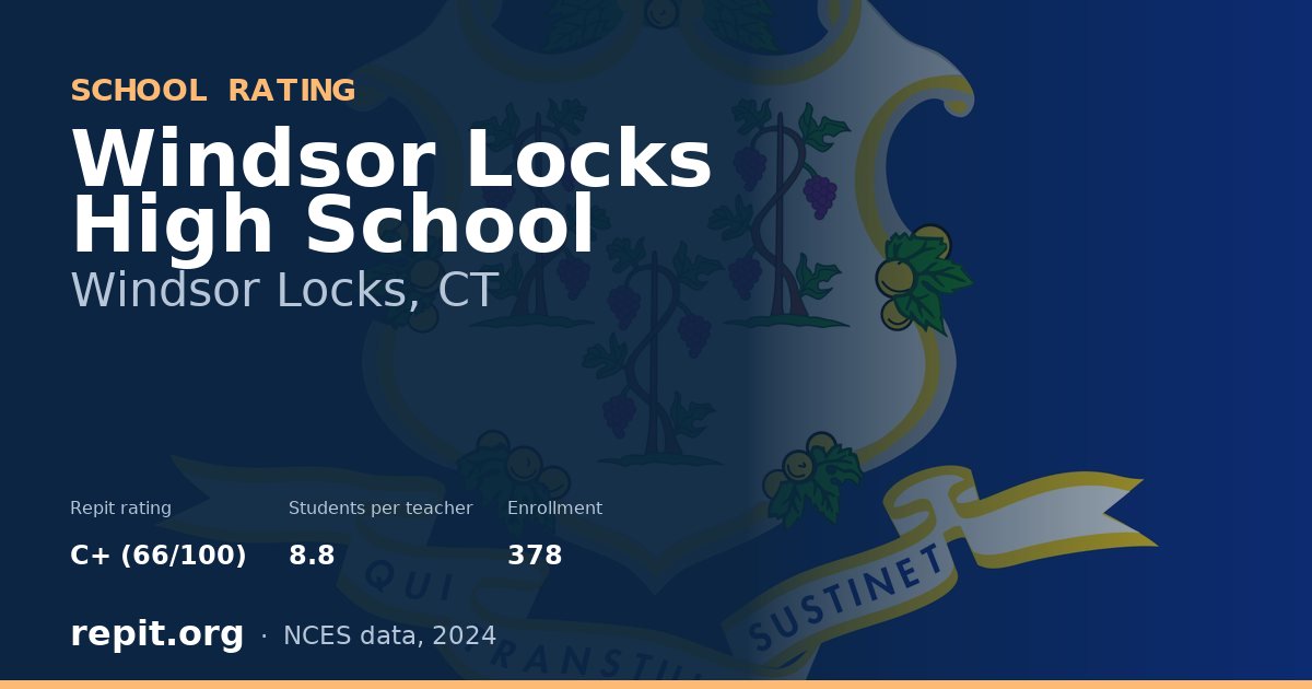 Windsor Locks High School, Windsor Locks, CT — Repit school rating C+ (66/100)