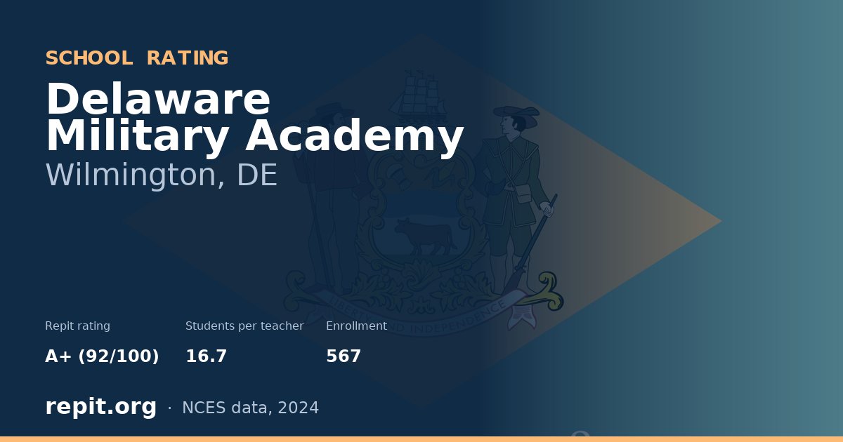 Delaware Military Academy, Wilmington, DE — Repit school rating A+ (92/100)