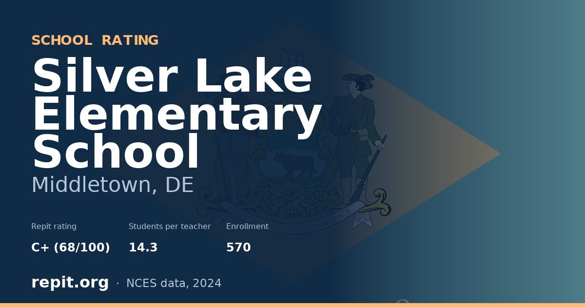 Silver Lake Elementary School, Middletown, DE — Repit school rating C+ (68/100)