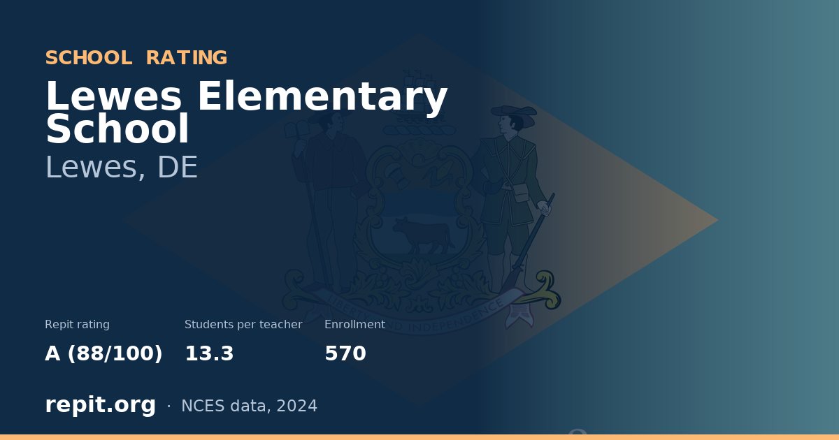Lewes Elementary School, Lewes, DE — Repit school rating A (88/100)