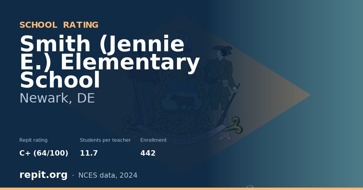 Smith (Jennie E.) Elementary School, Newark, DE — Repit school rating C+ (64/100)