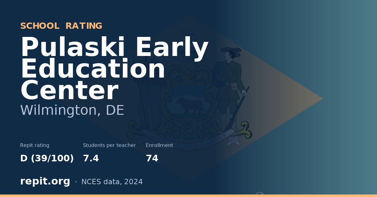 Pulaski Early Education Center, Wilmington, DE — Repit school rating D (39/100)