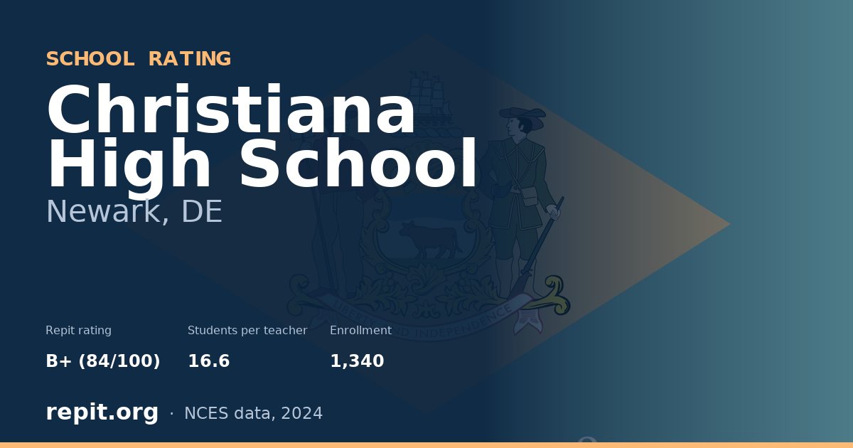 Christiana High School, Newark, DE — Repit school rating B+ (84/100)