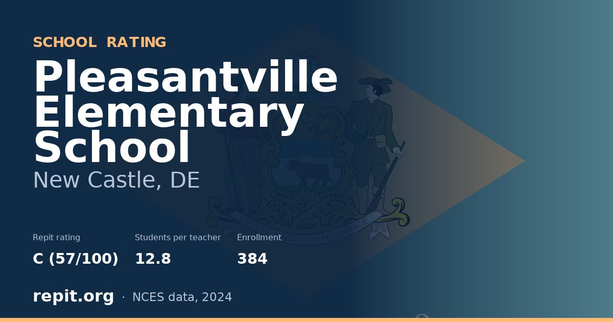 Pleasantville Elementary School, New Castle, DE — Repit school rating C (57/100)