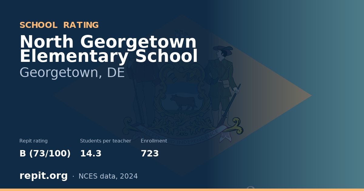 North Georgetown Elementary School, Georgetown, DE — Repit school rating B (73/100)