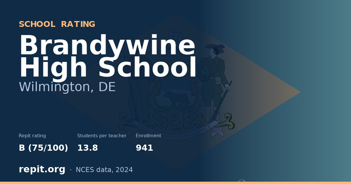 Brandywine High School, Wilmington, DE — Repit school rating B (75/100)