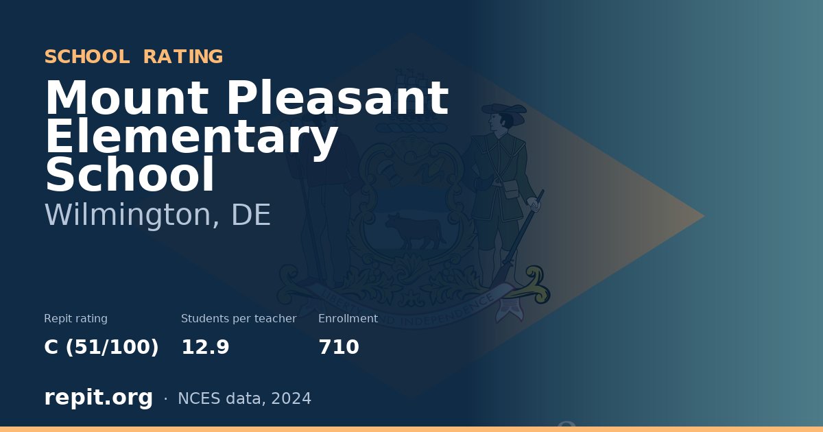 Mount Pleasant Elementary School, Wilmington, DE — Repit school rating C (51/100)