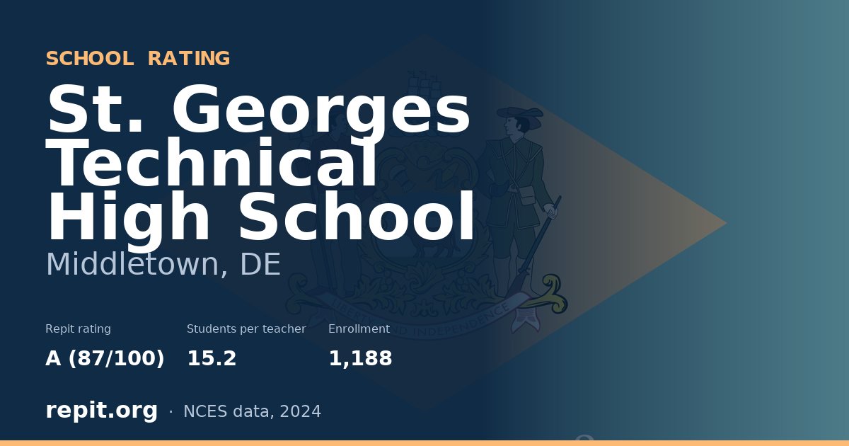 St. Georges Technical High School, Middletown, DE — Repit school rating A (87/100)