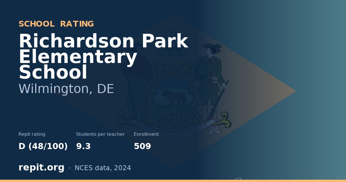 Richardson Park Elementary School, Wilmington, DE — Repit school rating D (48/100)