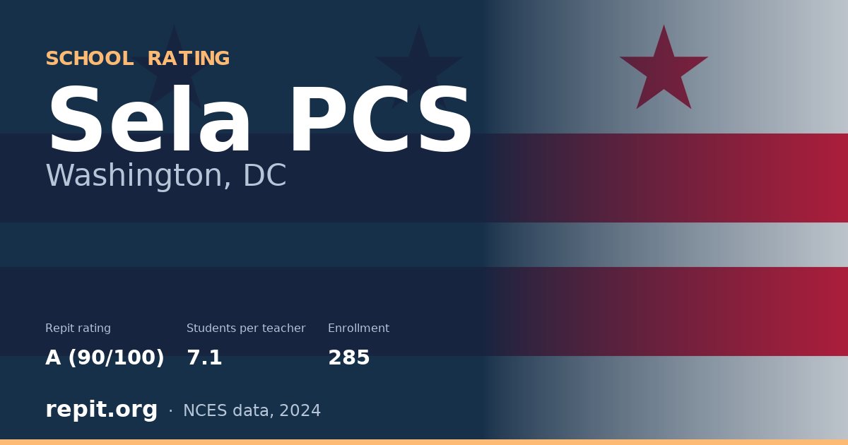 Sela PCS, Washington, DC — Repit school rating A (90/100)